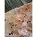 VTG Womens Robe Dressing Gown Full Length 2 Layers Peach Silver Embroidered L/XL