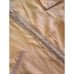 VTG Womens Robe Dressing Gown Full Length 2 Layers Peach Silver Embroidered L/XL