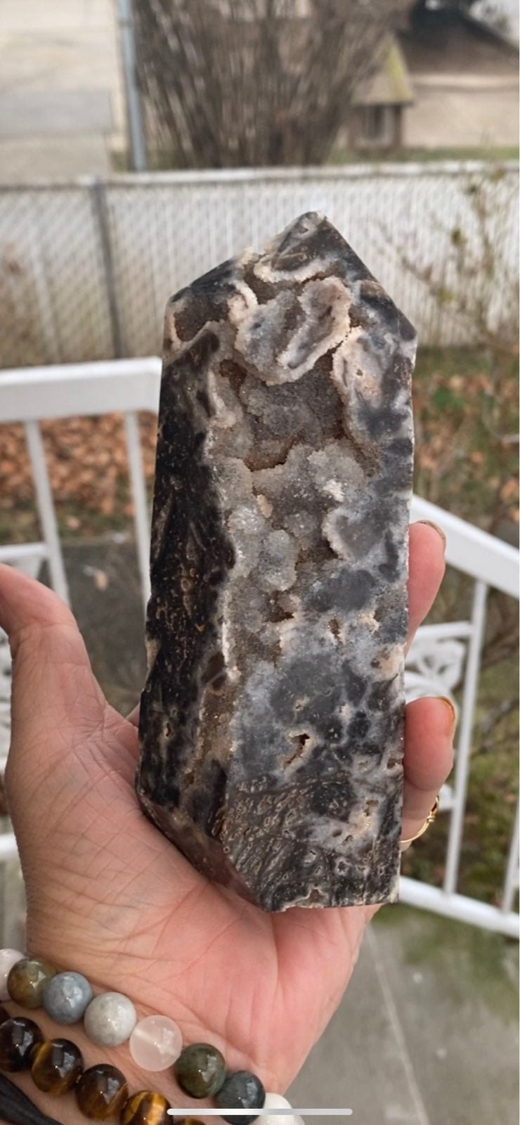 Large Sparkly Druzzy Sphalerite Tower