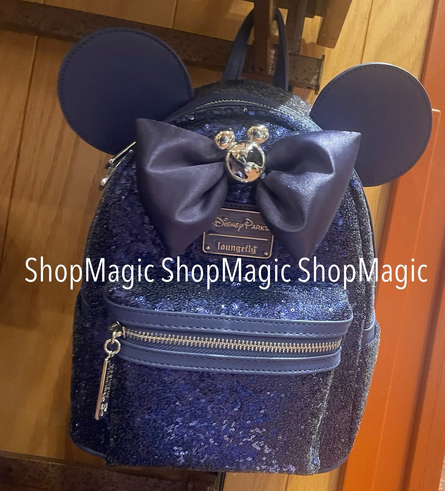 Disney Parks Disneyland Vaccination Club BlueLoungefly Sequence Backpack