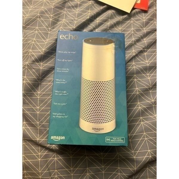 NEW Amazon Echo Bluetooth Wi-Fi Smart Speaker with Alexa 1st Generation White