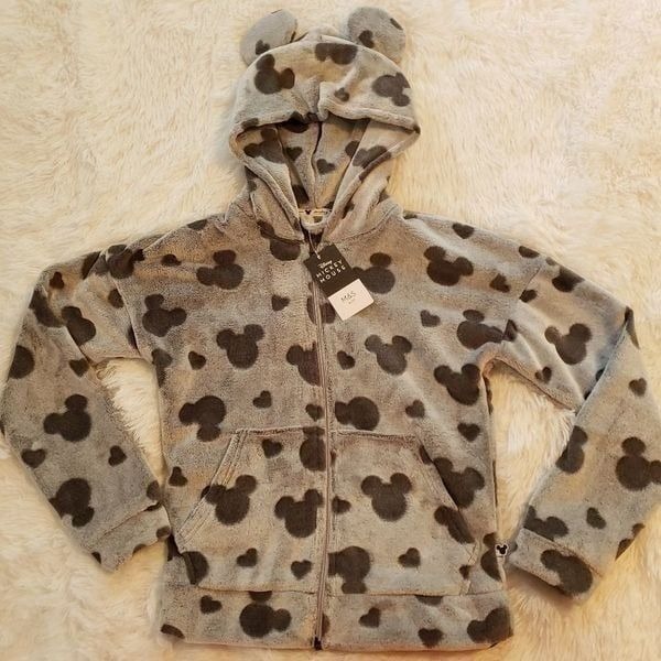 Disney's Mickey Mouse Gray Fleece Women's Hoodie