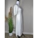 DISSH Nat Gathered Dress 100% White Linen Puff Sleeves Bridal Sz 6 Maxi Cottage