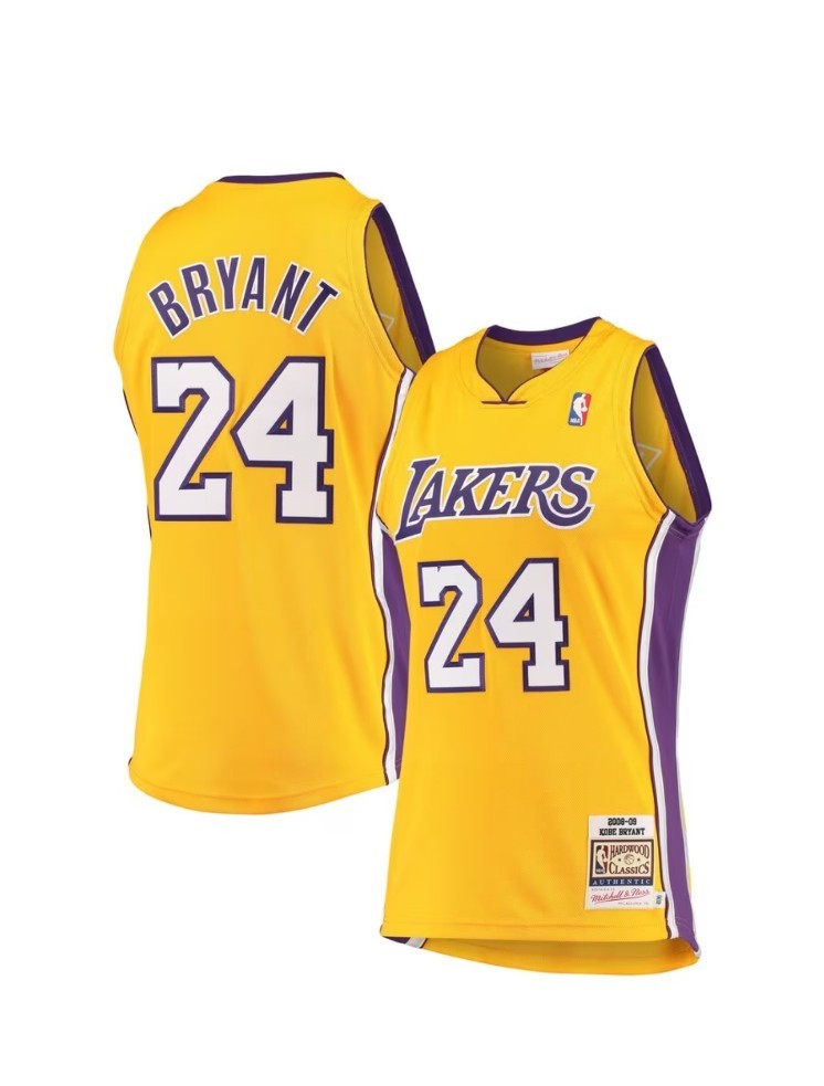 Kobe Bryant Hardwood Classics 2008-09 Authentic Jersey by Mitchell & Ness - Gold