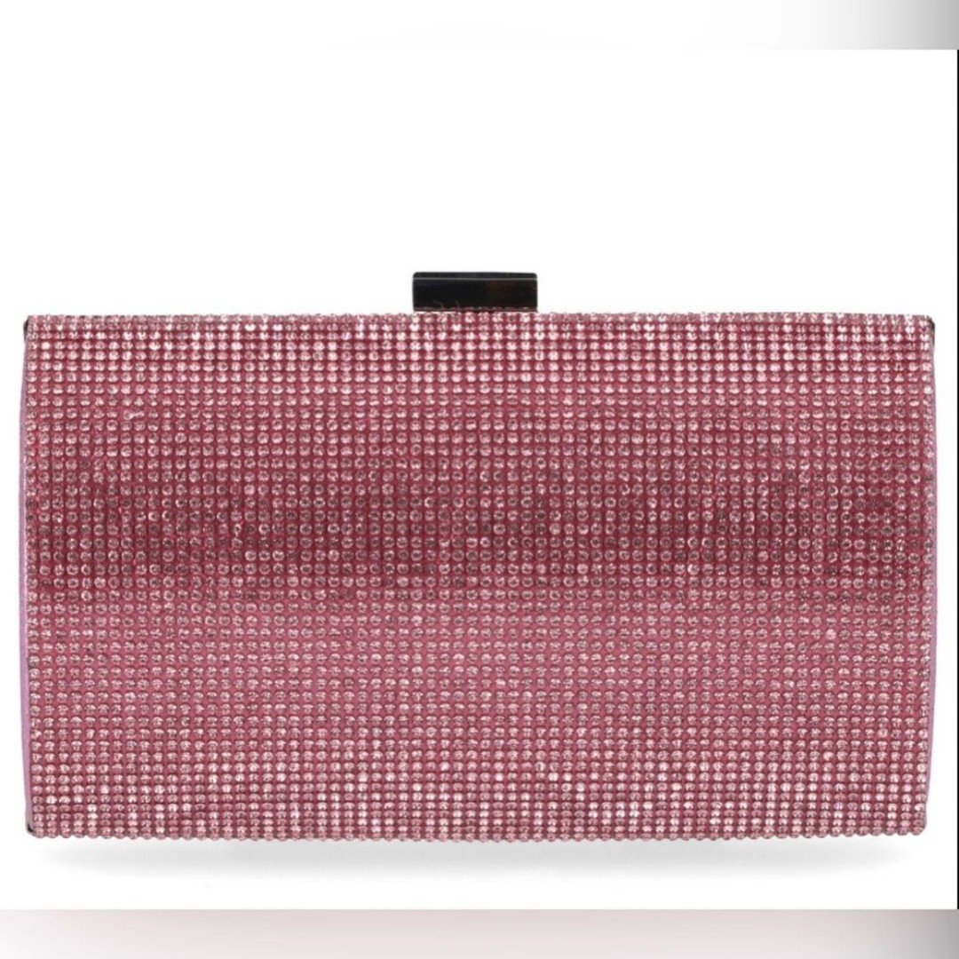 INC INTERNATIONAL CONCEPTS Ranndi Sparkle Clutch Pink