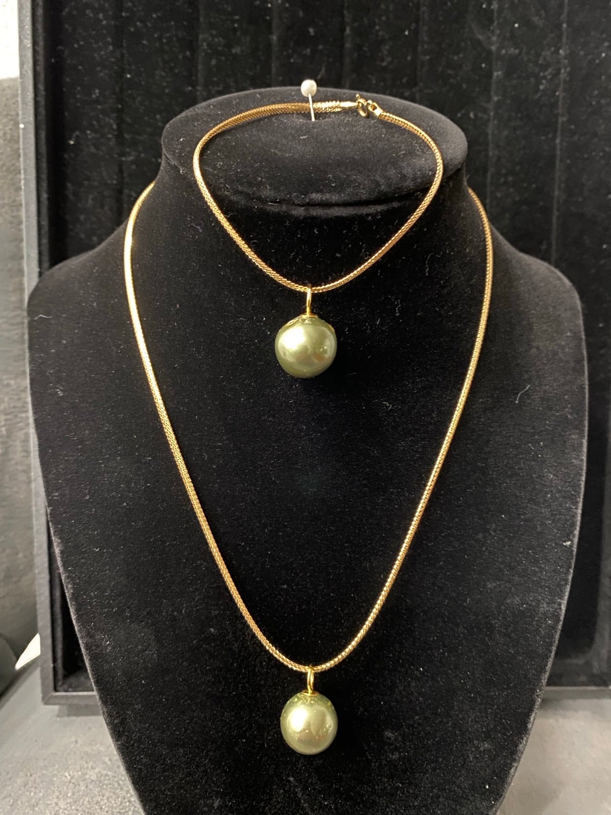Omega 18k Gold South Sea Pearls Set of Necklace and Bracelet