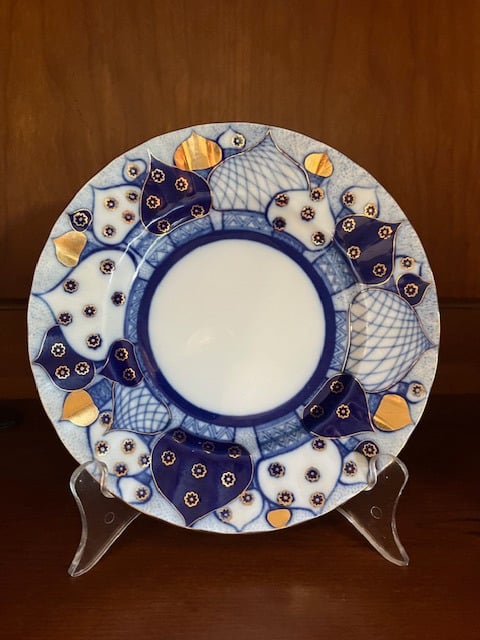 Russian Domes by Lomonosov - One Vintage Salad/Dessert Plate