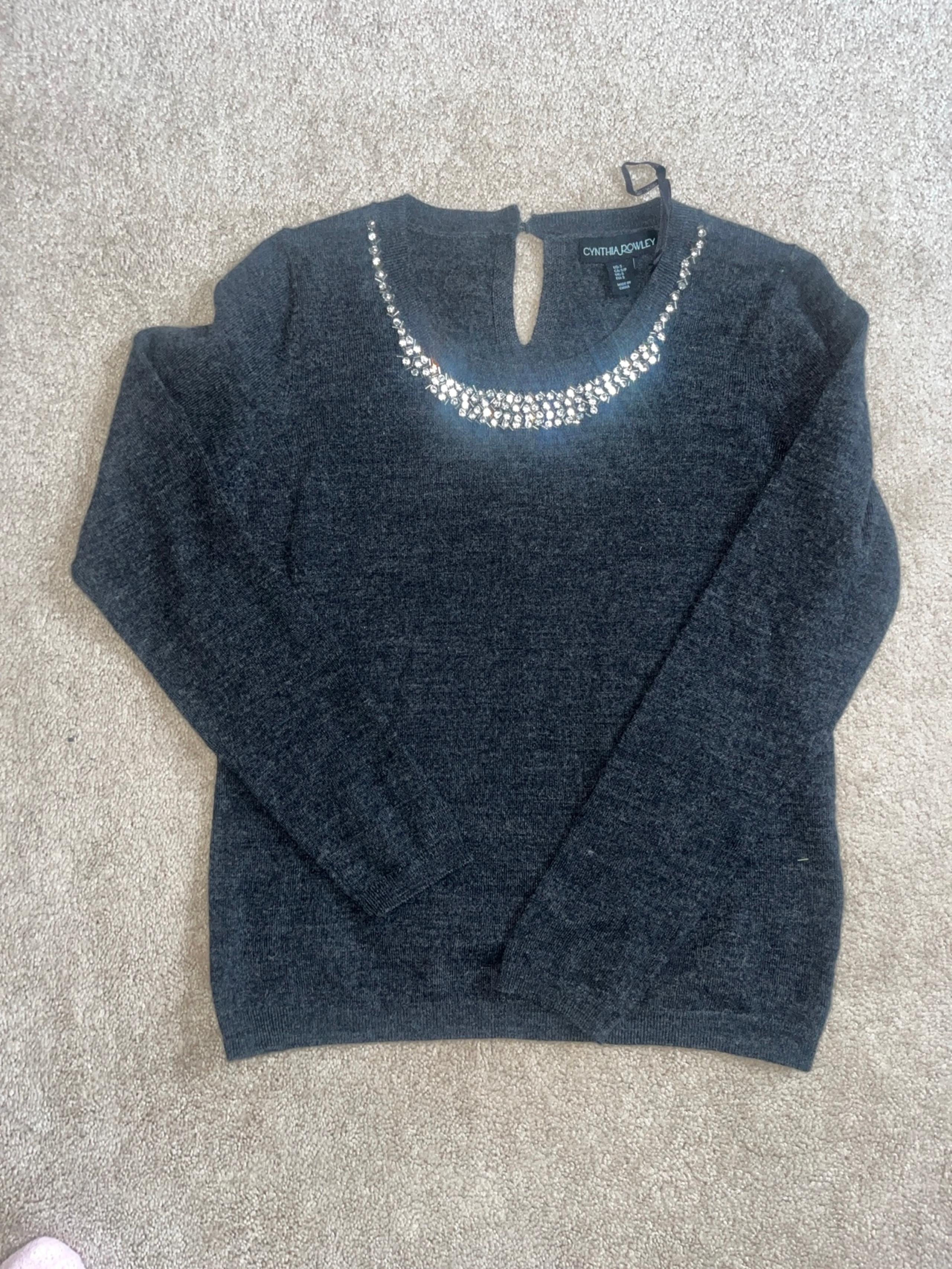 Cynthia Rowley merino wool holiday sweater