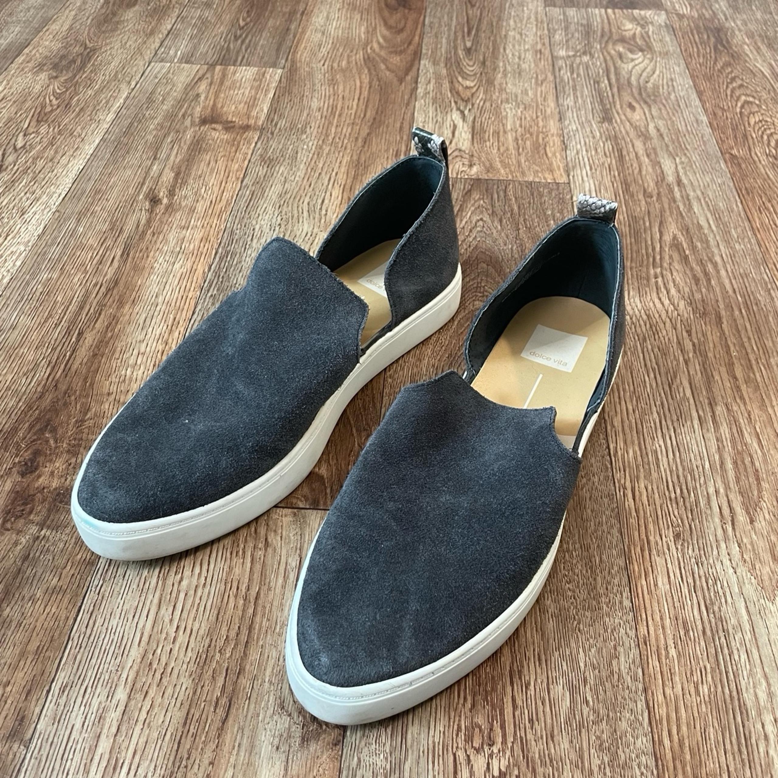 Dolce Vita Gray Suede Slip On Shoes