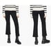 Frame Jetset Crop Mini Boot Sheen Noir Black Stretch High Rise Bootcut 2 (30-34)