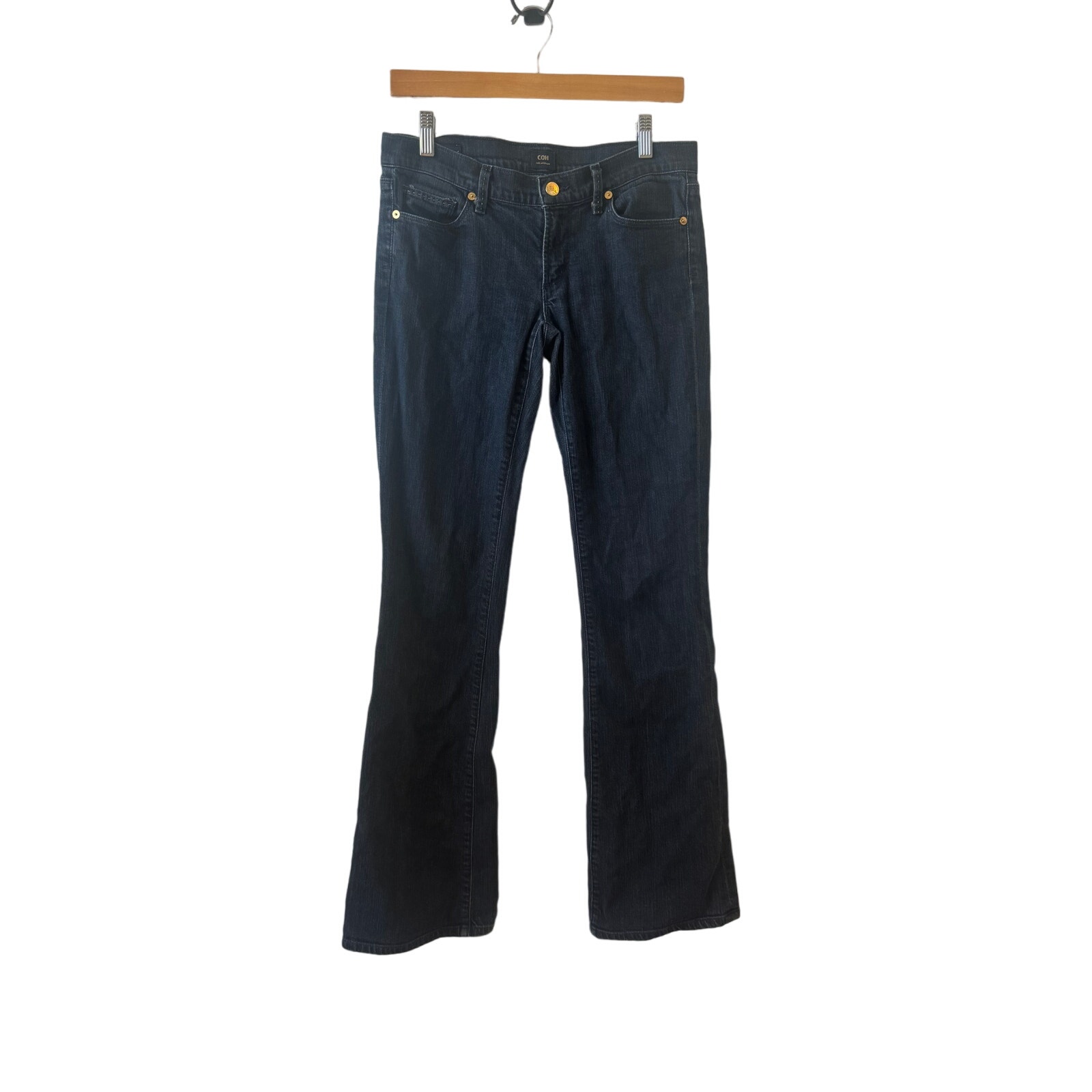 Citizens of Humanity Women 28 Jeans Kelly Stretch Bootcut Low Waist Dark Western