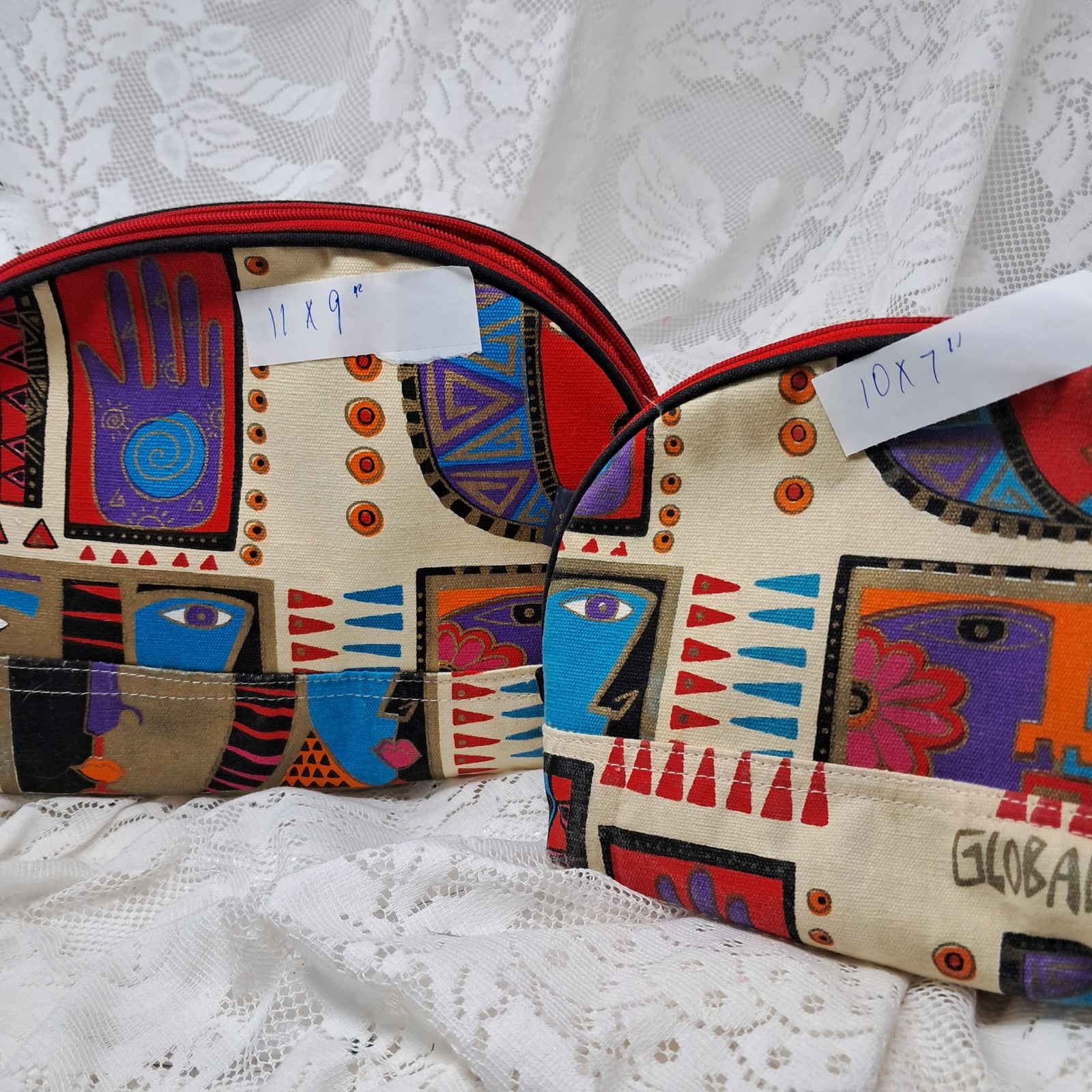 laurel Burch Cosmetic Bag Travel Makeup Zipper Pouch 2 in this listing