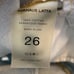 Eckhaus Latta Jeans Womens Size 26 Crop Light Blue Deadstock Fabric Mid Rise
