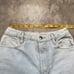 Eckhaus Latta Jeans Womens Size 26 Crop Light Blue Deadstock Fabric Mid Rise