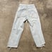 Eckhaus Latta Jeans Womens Size 26 Crop Light Blue Deadstock Fabric Mid Rise