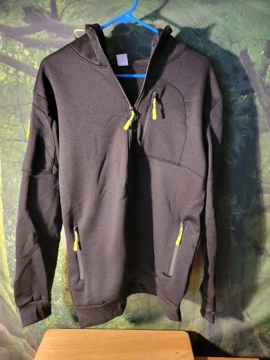 Black zipper hoodie size L