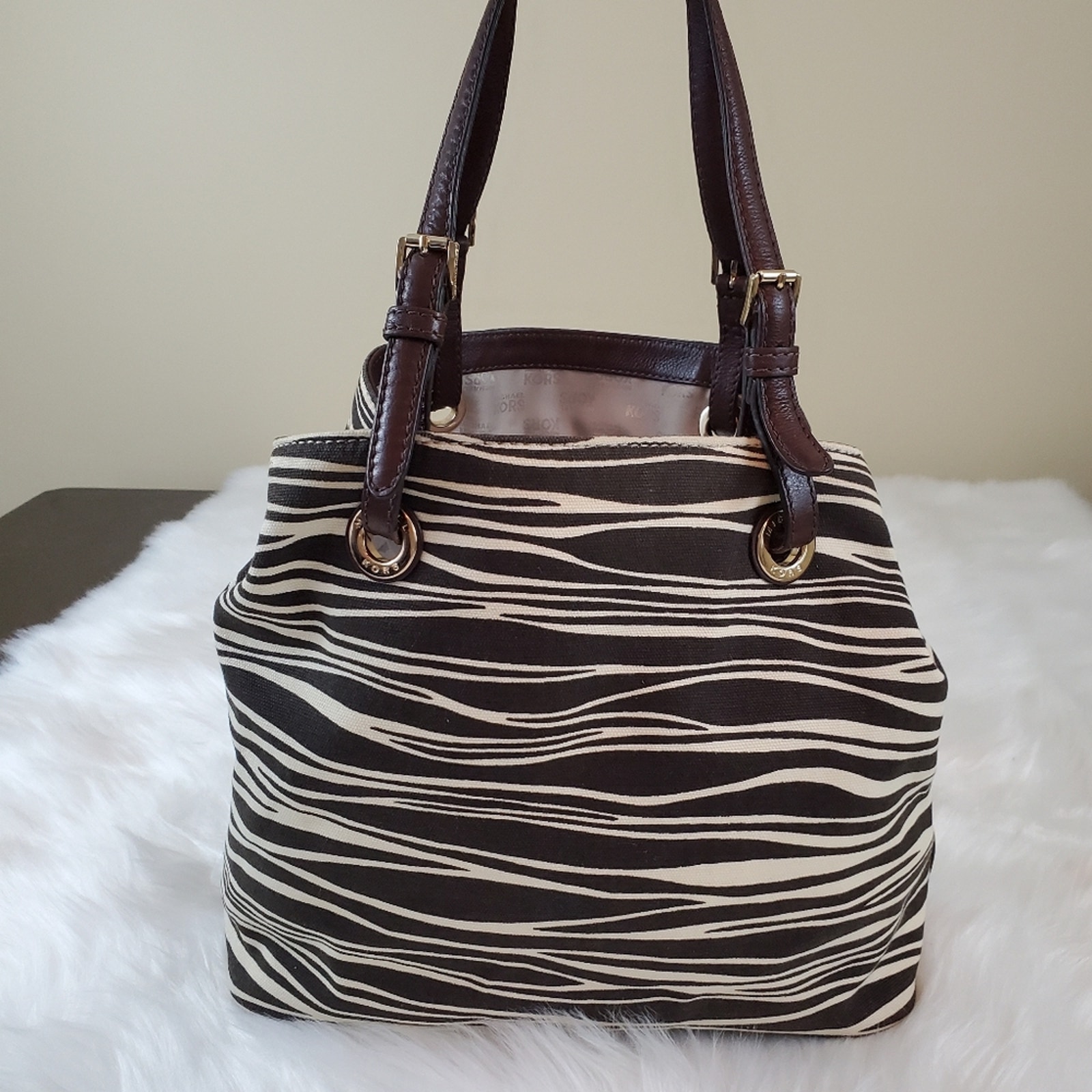 Michael Kors Zebra Stripe Shoulder Bag