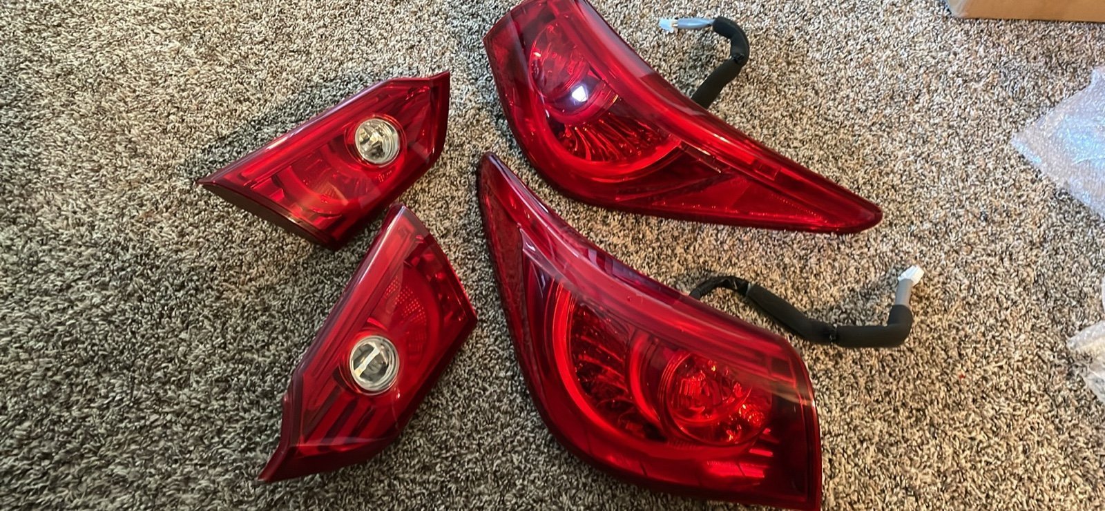2014-2016 OEM q50 tail lights 4 piece with wire