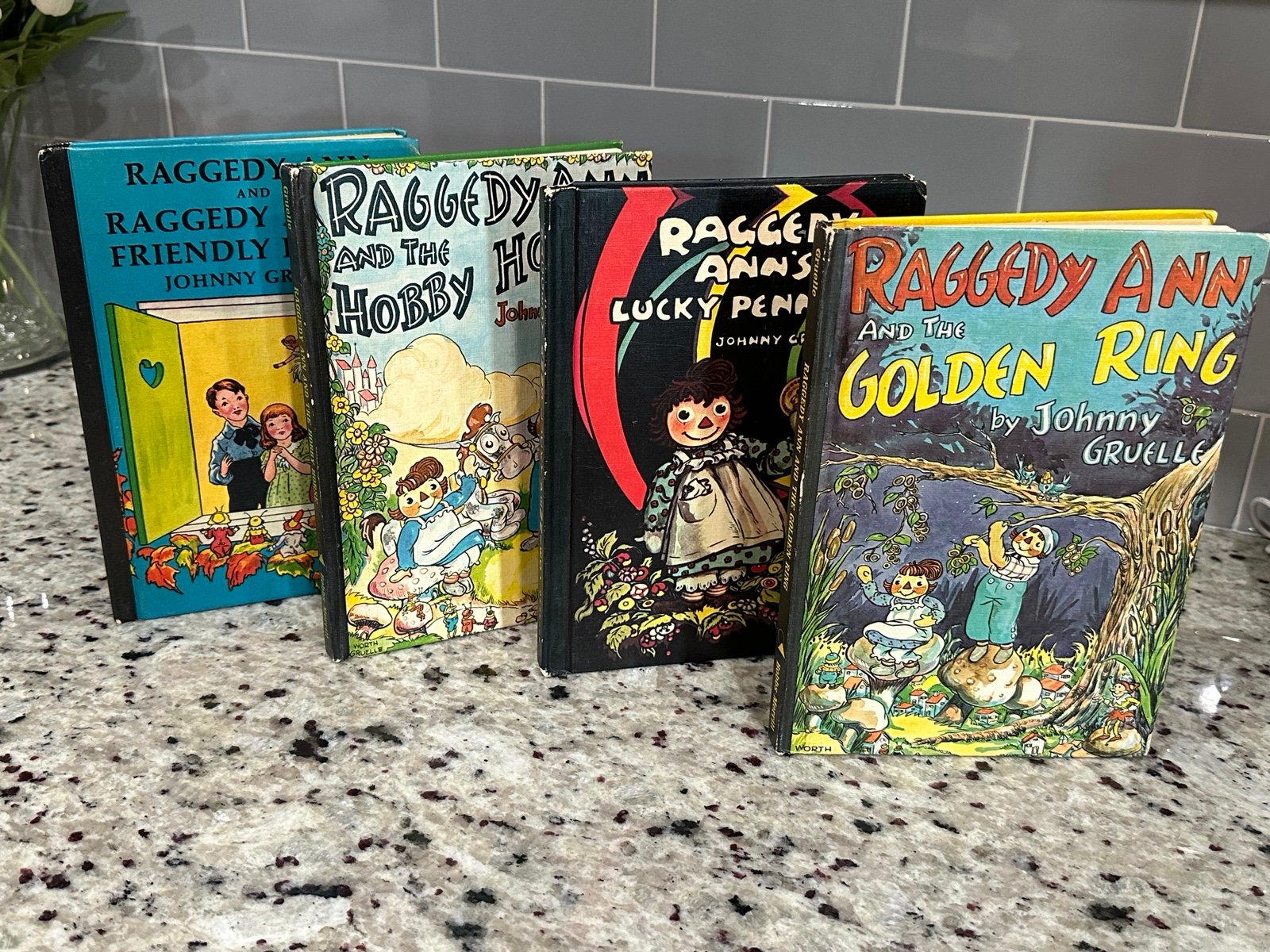 Vintage Johnny Gruelle Raggedy Ann Books 1932, 1960, 1961 Lot of 4
