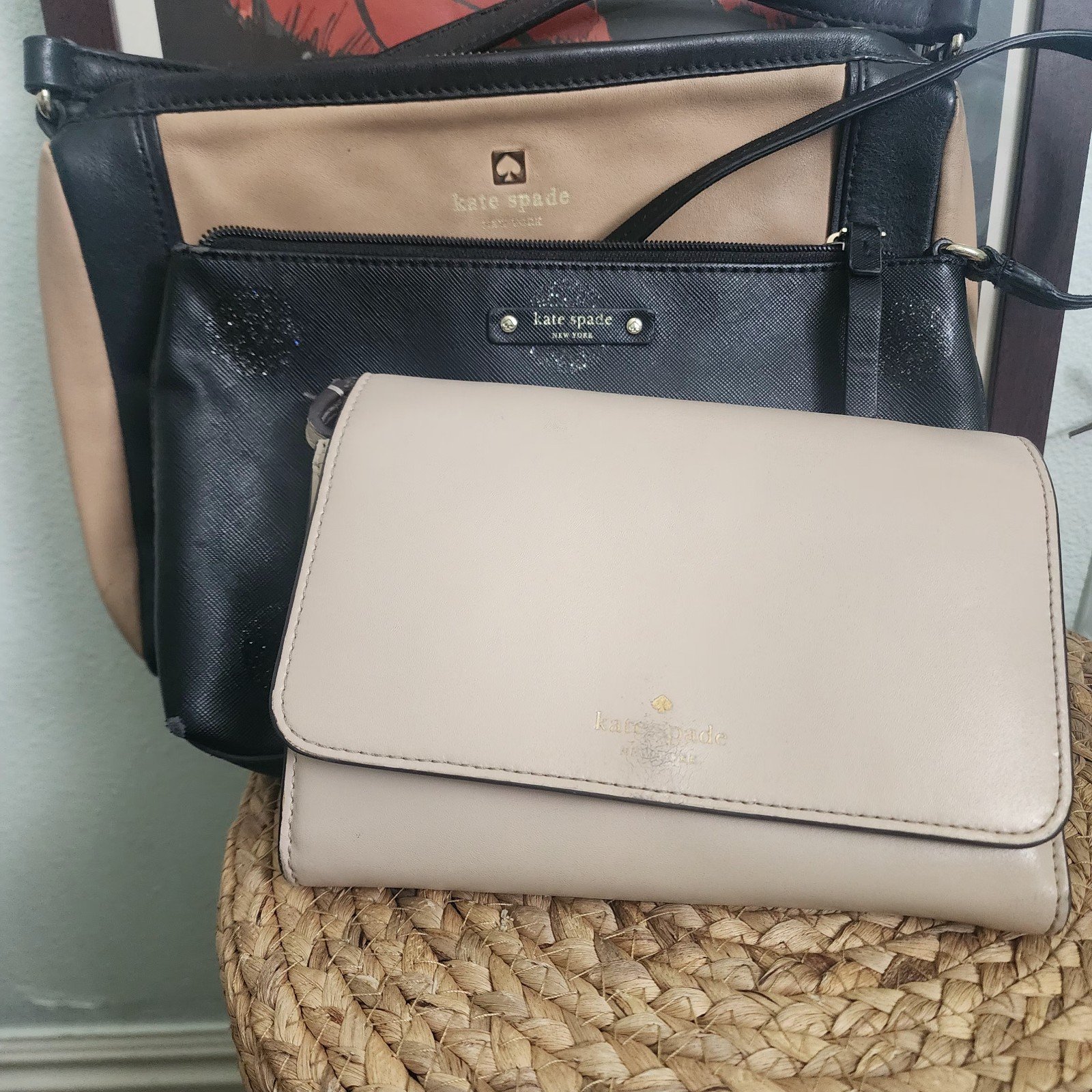Lot of 3 Kate Spade crossbody purses