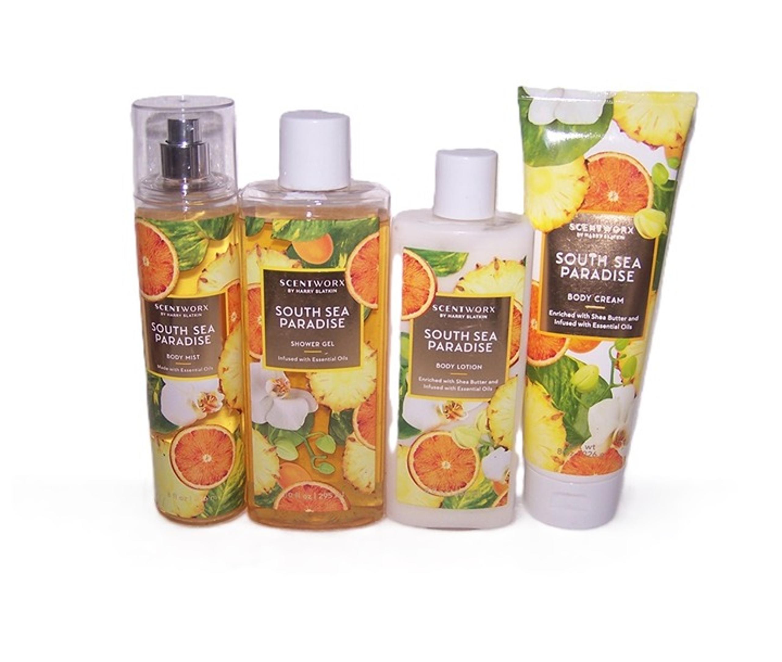 South Sea Paradise Body Cream Mist Lotion Shower Gel Scentworx by Slatkin Set