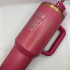 Berry Glitter Pink Starbucks Stanley Tumbler 40 oz Holiday 2024 IN HAND