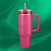 Berry Glitter Pink Starbucks Stanley Tumbler 40 oz Holiday 2024 IN HAND
