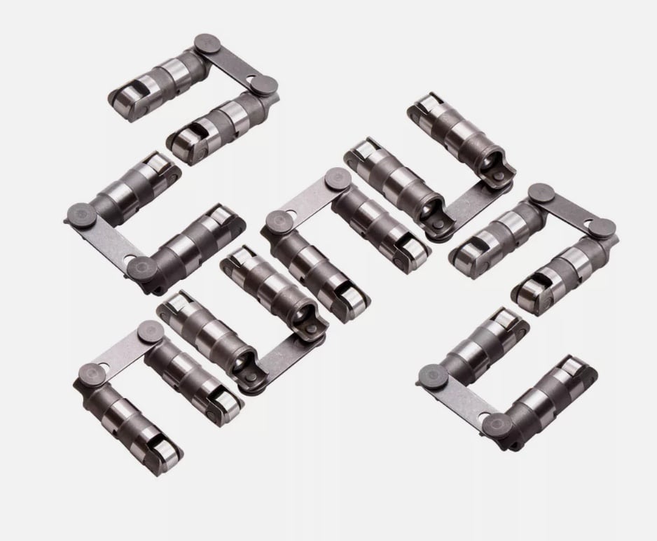 Hydraulic Roller Lifters +Link Bar Small Block for Chevy SBC 350 265-400 V8
