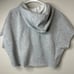 Under Armour Project Rock Cropped Hoodie Womens Med Gray Grey Fleece Loose Fit