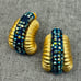 Stunning goldtone beaded earring