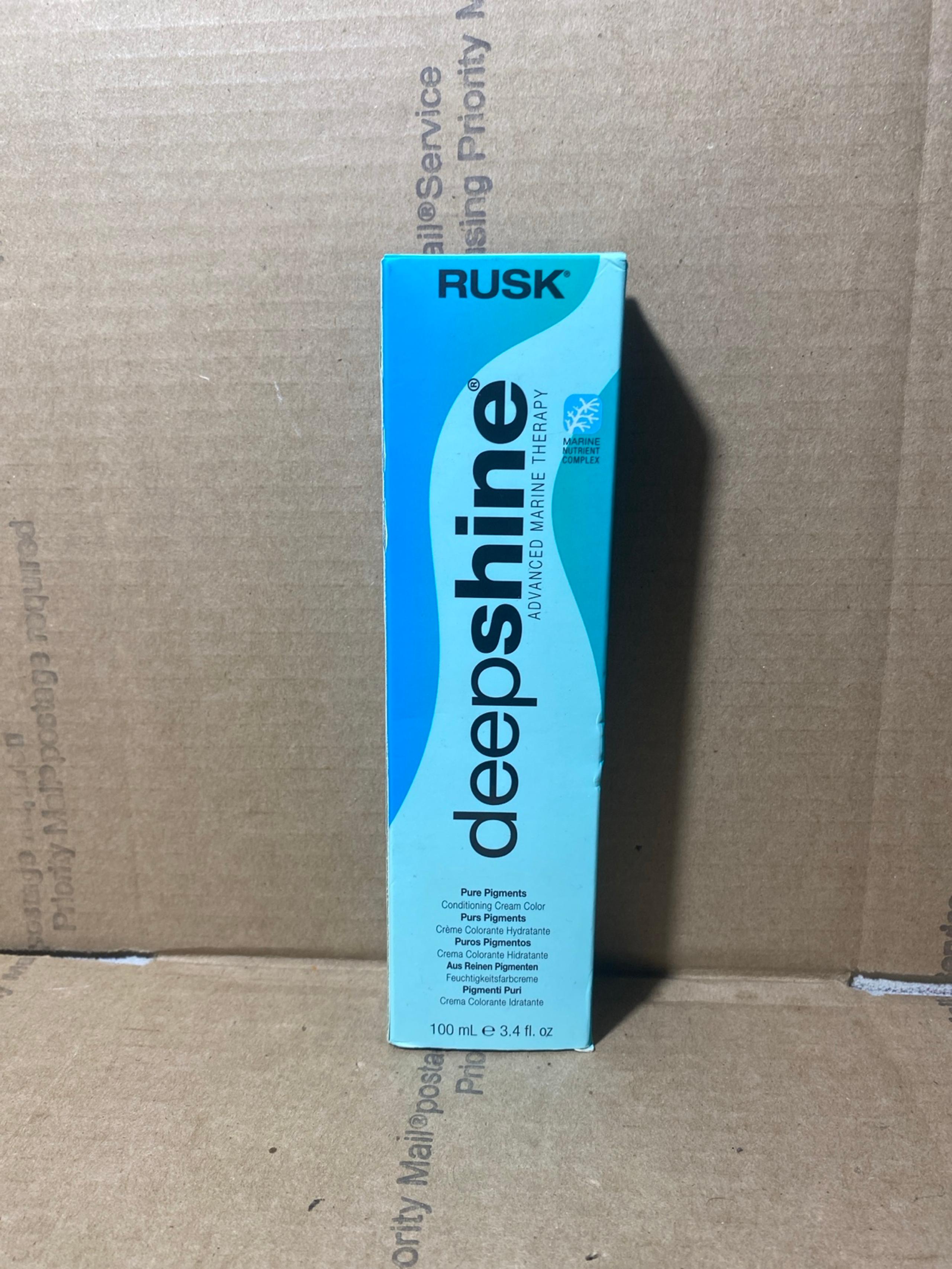 Rusk Deepshine Pure Pigments Conditioning Cream Hair Color, Deep Copper, 3.4 Oz