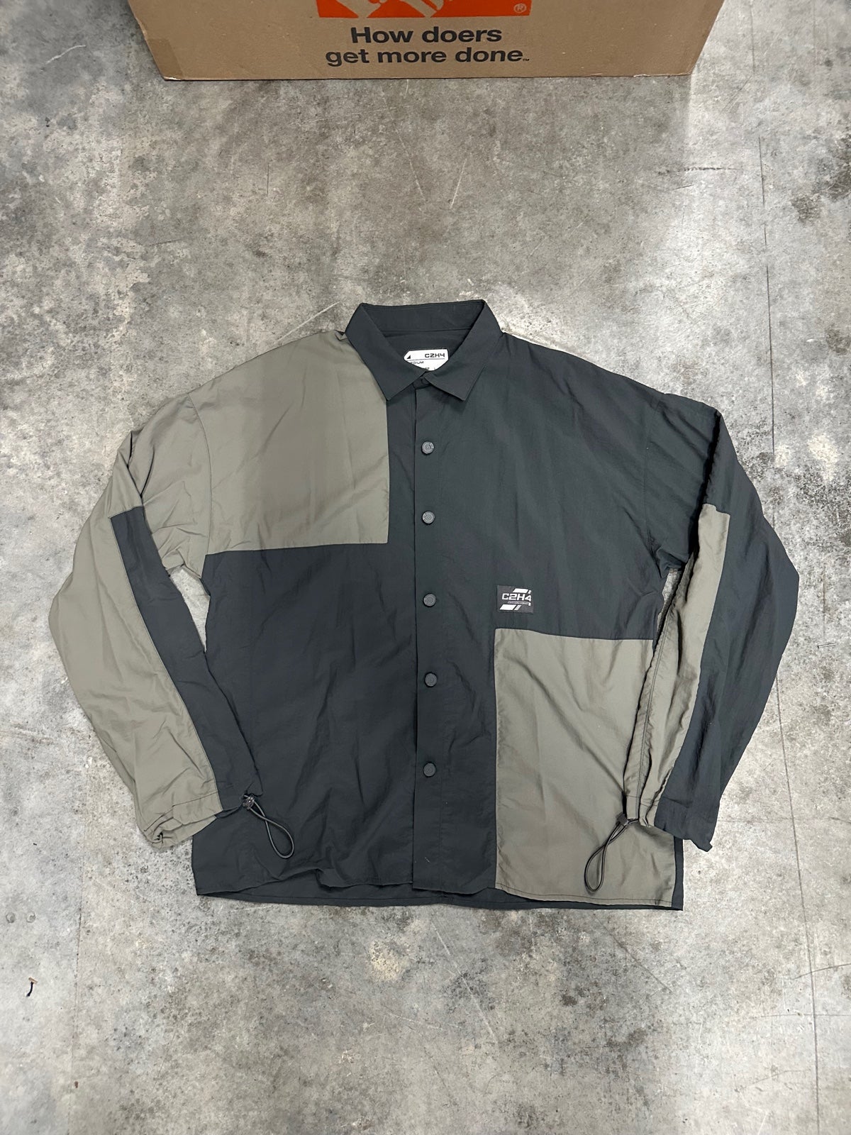 C2H4 button down nylon shirt