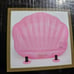 The Pool Room x Black Box Wine Pink Seashell Clamshell Floatie w 2 Cup Holders