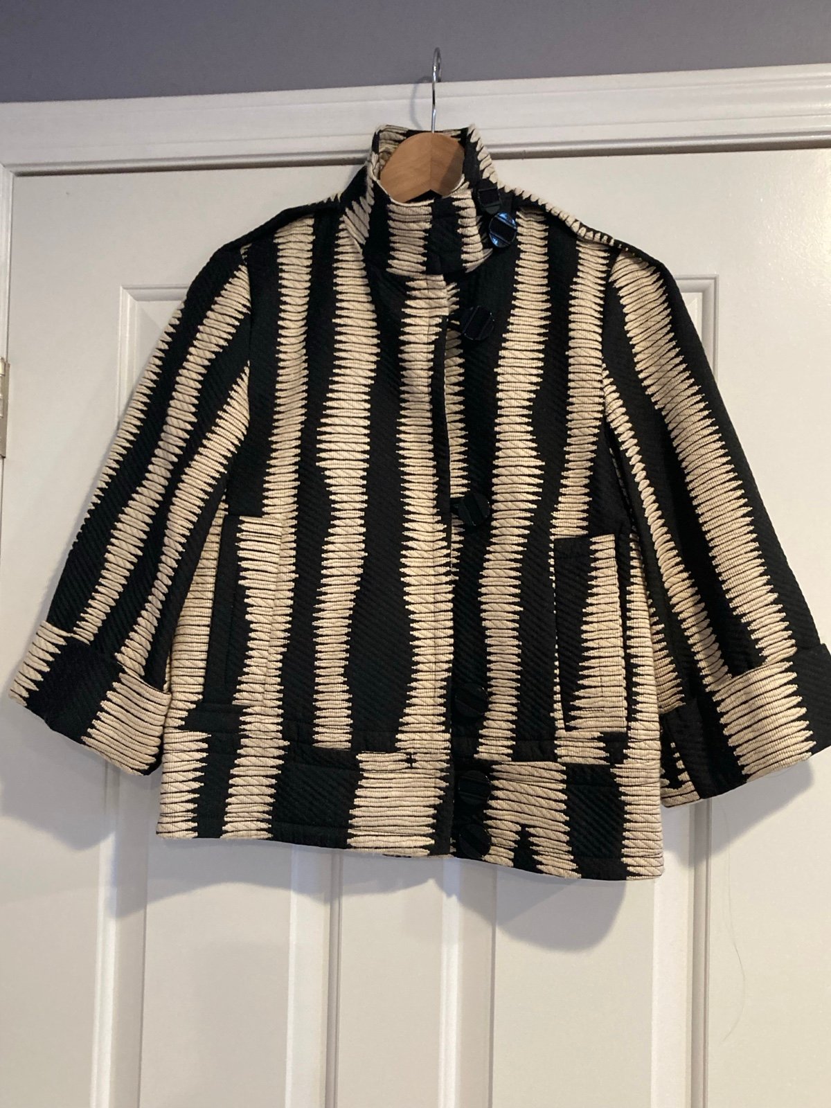 L.A.M.B. Juliet Zebra Print Blazer 2