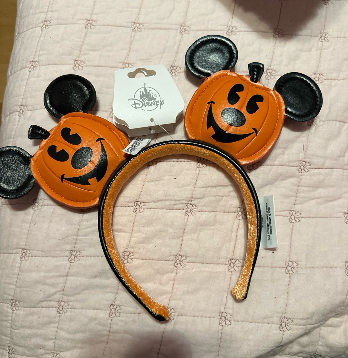 Disney Halloween Pumpkin Mickey Ears NEW