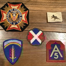 World War II military patch and pin high grade lot of 5 like new Collection