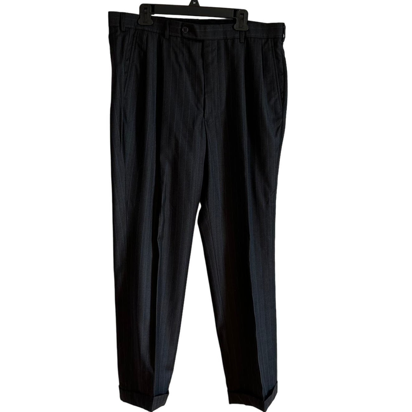 Brooks Brothers Black Pleated Dress Pants