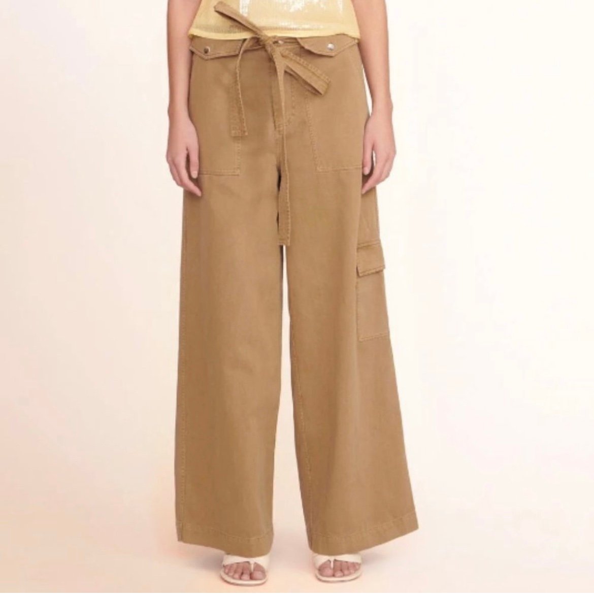 NWOT Staud Women's Brayden Wide Leg Jean Pant Rosemary Size 8