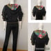 NWT WOMEN REVERSIBLE TRACKSUIT 2pc SET JACKET/PANTS LOUGEWEAR DOUBLE-SIDED HOOD