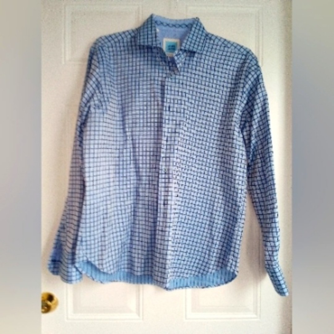 Luchiano Viscante made in Italy oxford style shirt large