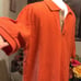 BURBERRY MENS POLO SHIRT ORANGE SIZE L