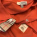 BURBERRY MENS POLO SHIRT ORANGE SIZE L
