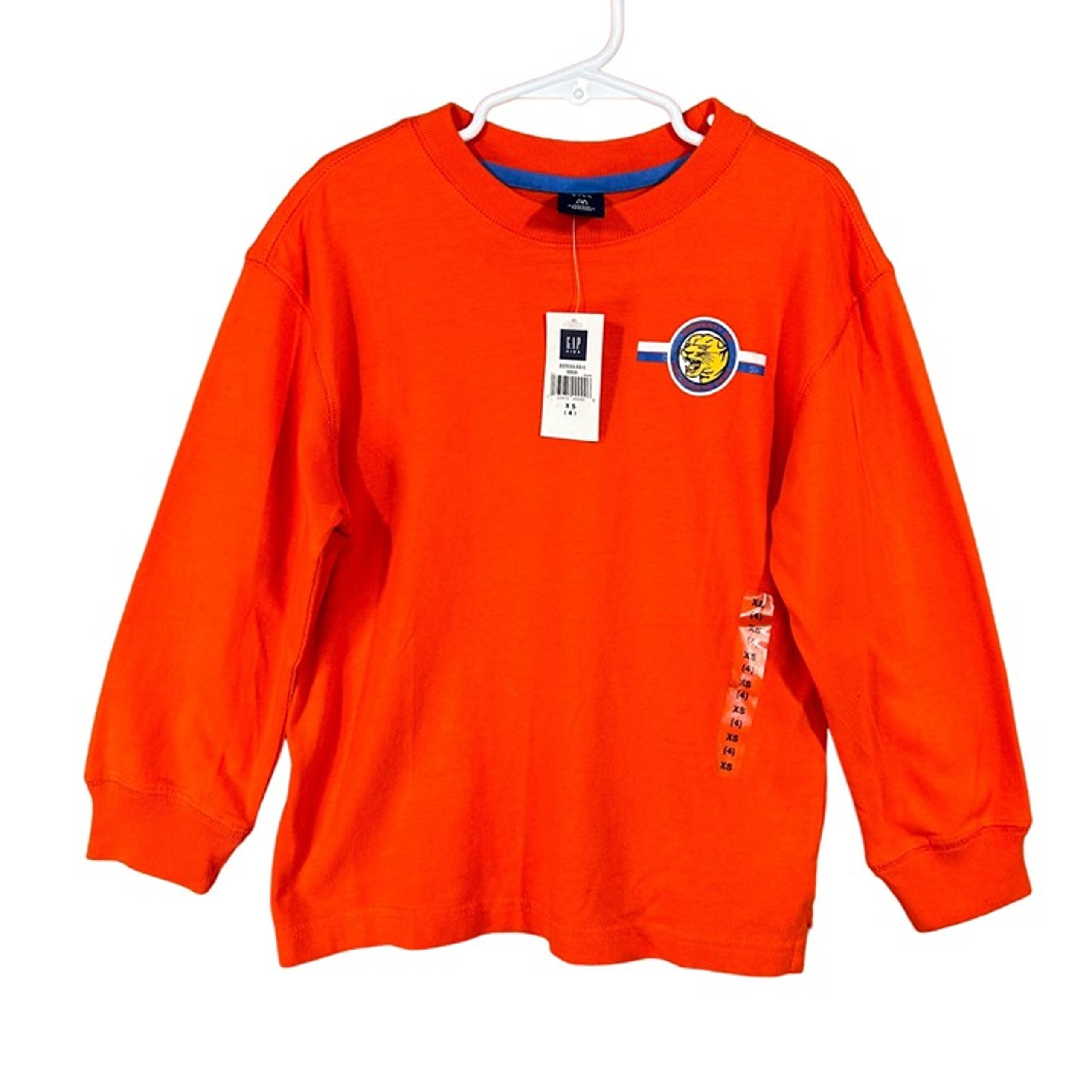 NWT Gap Kids Athletic Department Orange T-Shirt Boys Size XS (4)
