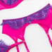 Ladies Neon Pink Purple Lingerie Set women's bra thong intimates
