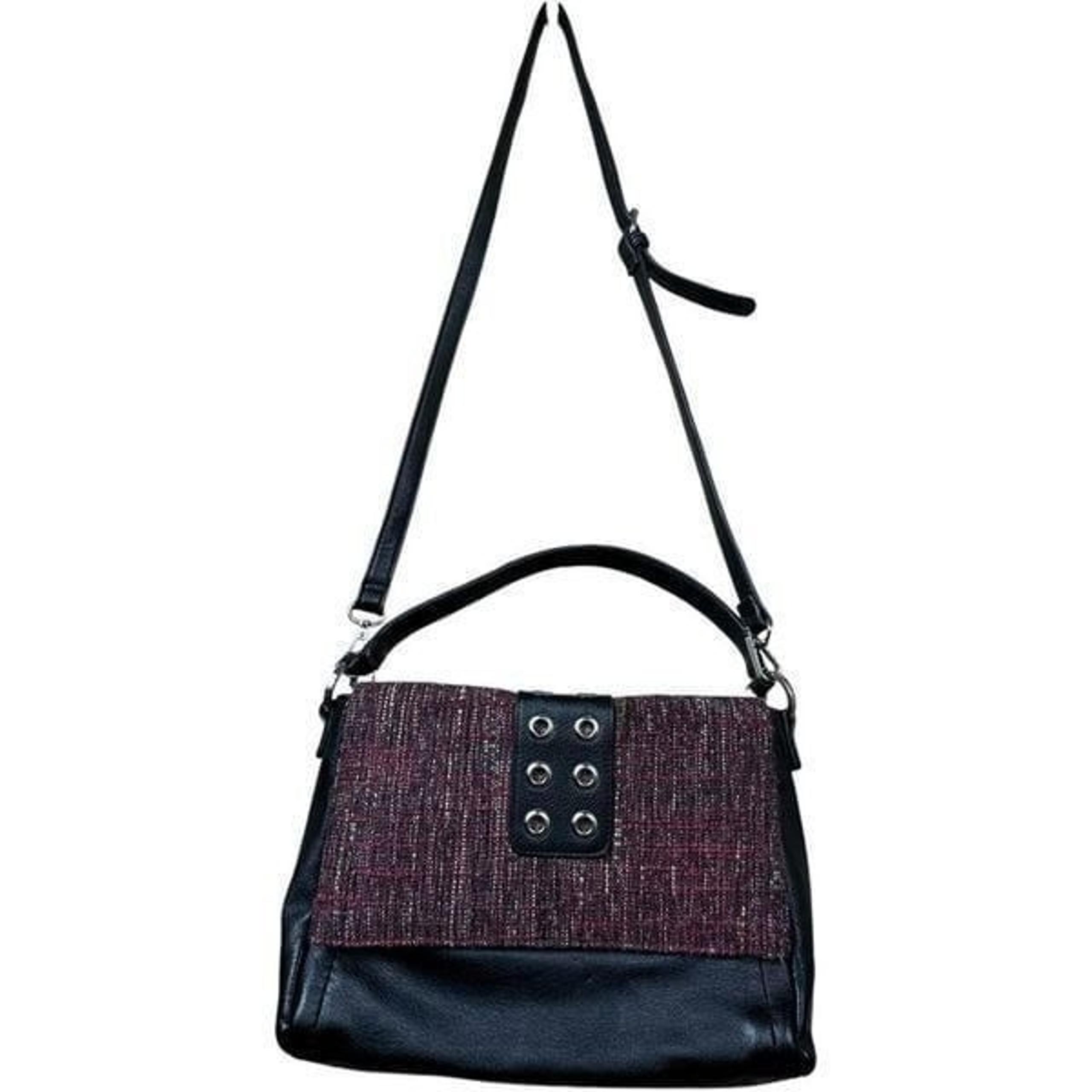 Magnolia and Vine Tweed Grommet Versa Crossbody Handbag