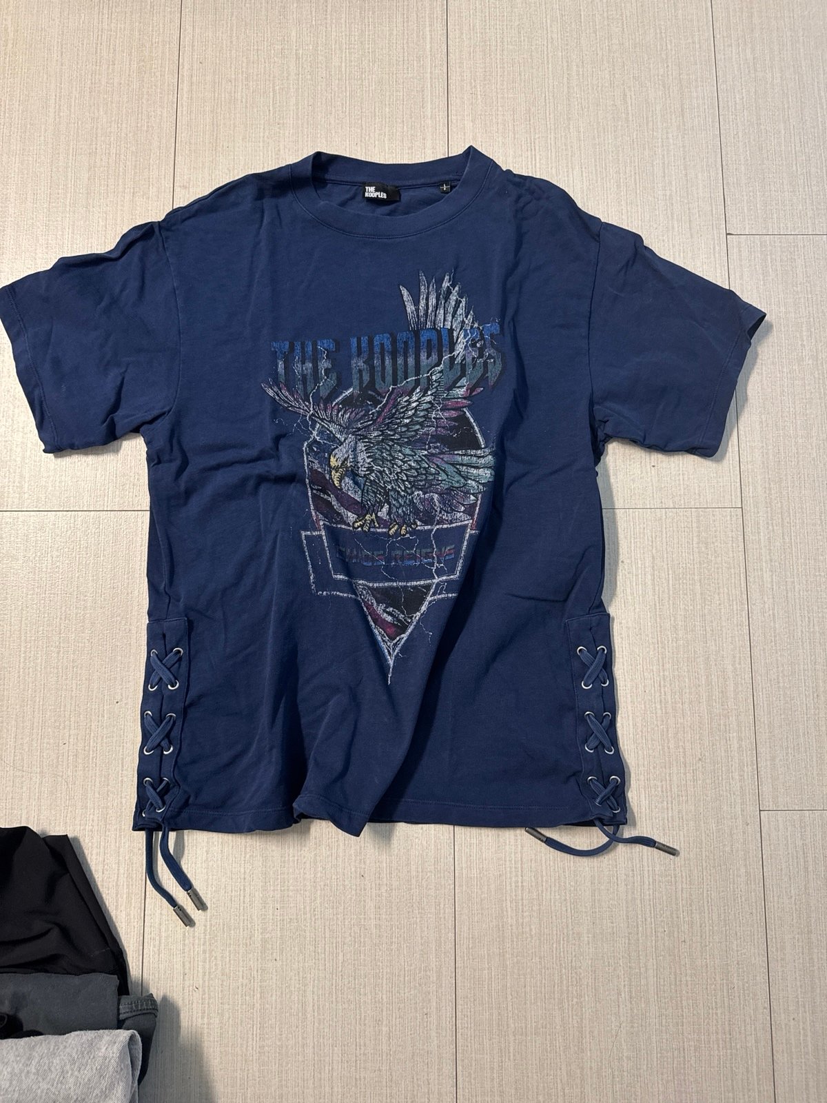The kooples -Navy blue eagle tee shirt size large