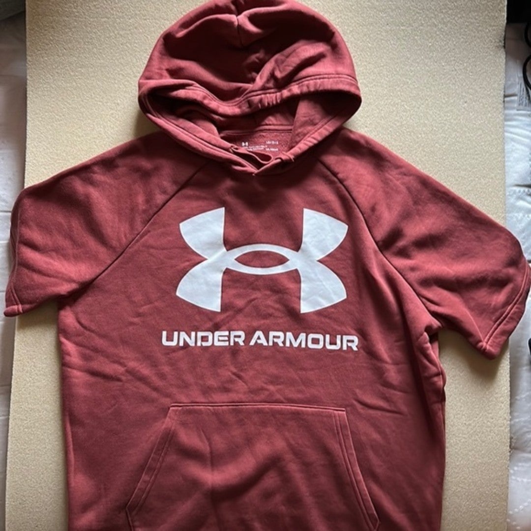 Under Armour Rival Fleece Short Sleeve Hoodie (Large)