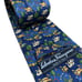 Salvatore Ferragamo Italian Italy blue swan pond bridge 100% silk tie