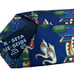 Salvatore Ferragamo Italian Italy blue swan pond bridge 100% silk tie