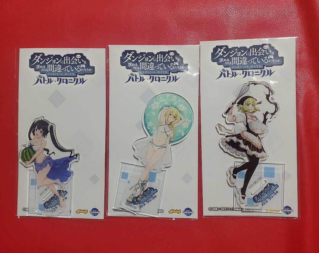C105 Comiket DanMachi Battle Chronicle Acrylic Stand Set
